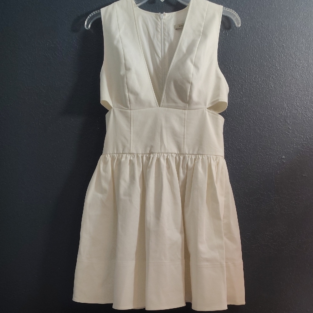 NWT Banana Republic Anisa Cut Out Cream Mini Dress Size 6P